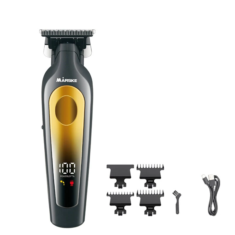 (image for) MARSKE Electric Hair Clipper USB Rechargeable Professional Hair Clipper Perfect Trim Men's Hair Style Suitable For Home And Salon Use